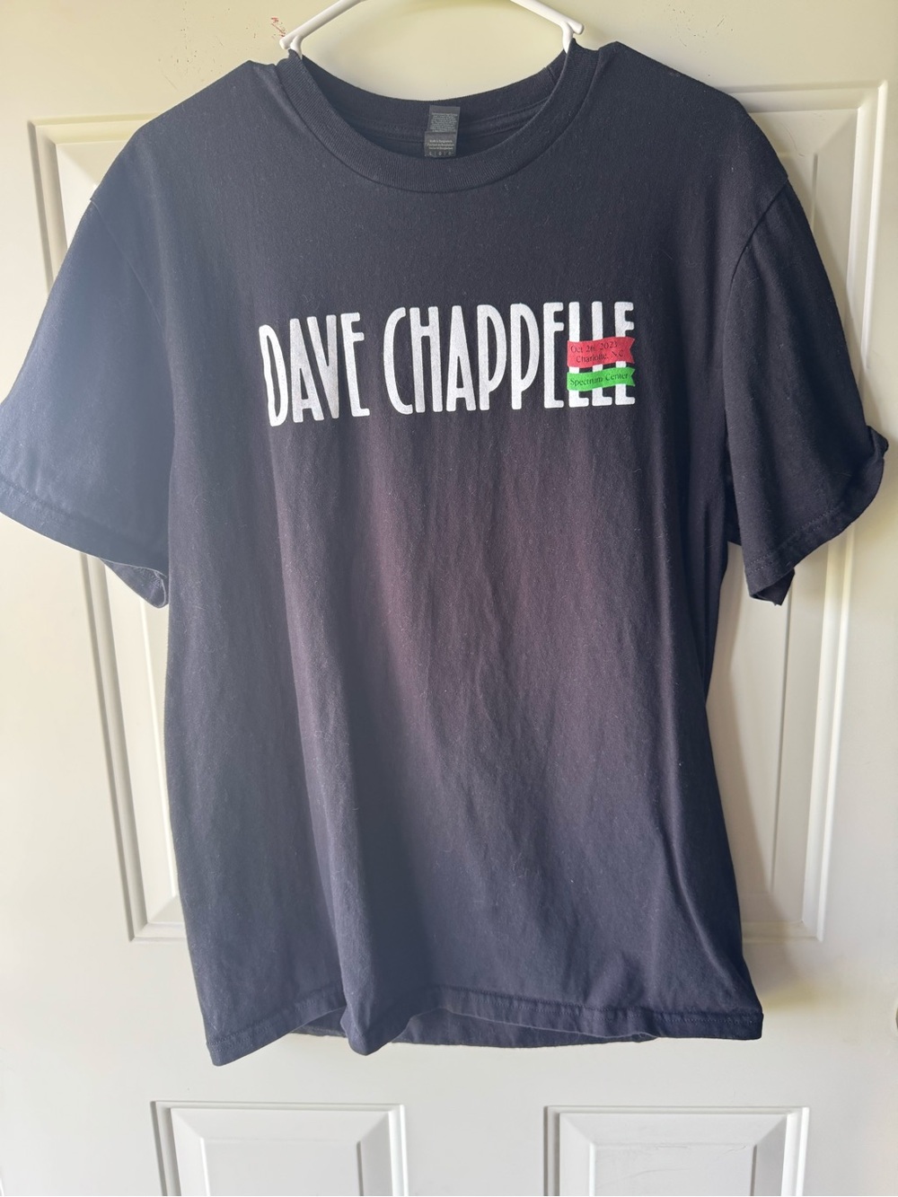 Gildan Black Dave Chappelle Logo Short-Sleeve Tee